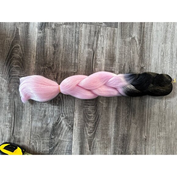 Colorful Jumbo Braid Wig 23in | Synthetic Hair for Cosplay & Halloween - Picture 3 of 4